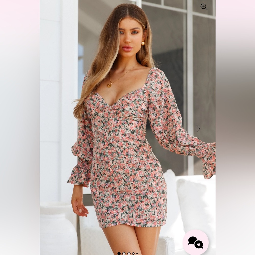 BNWT Hello Molly Love First Dress in Ping and Green Floral